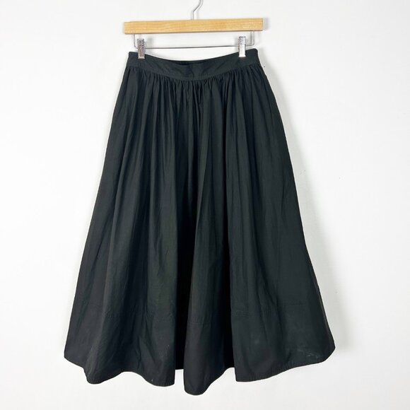 Banana Republic Dresses & Skirts - NEW Banana Republic Black A-line Full Midi Skirt Classic Size 4 Petite Women's